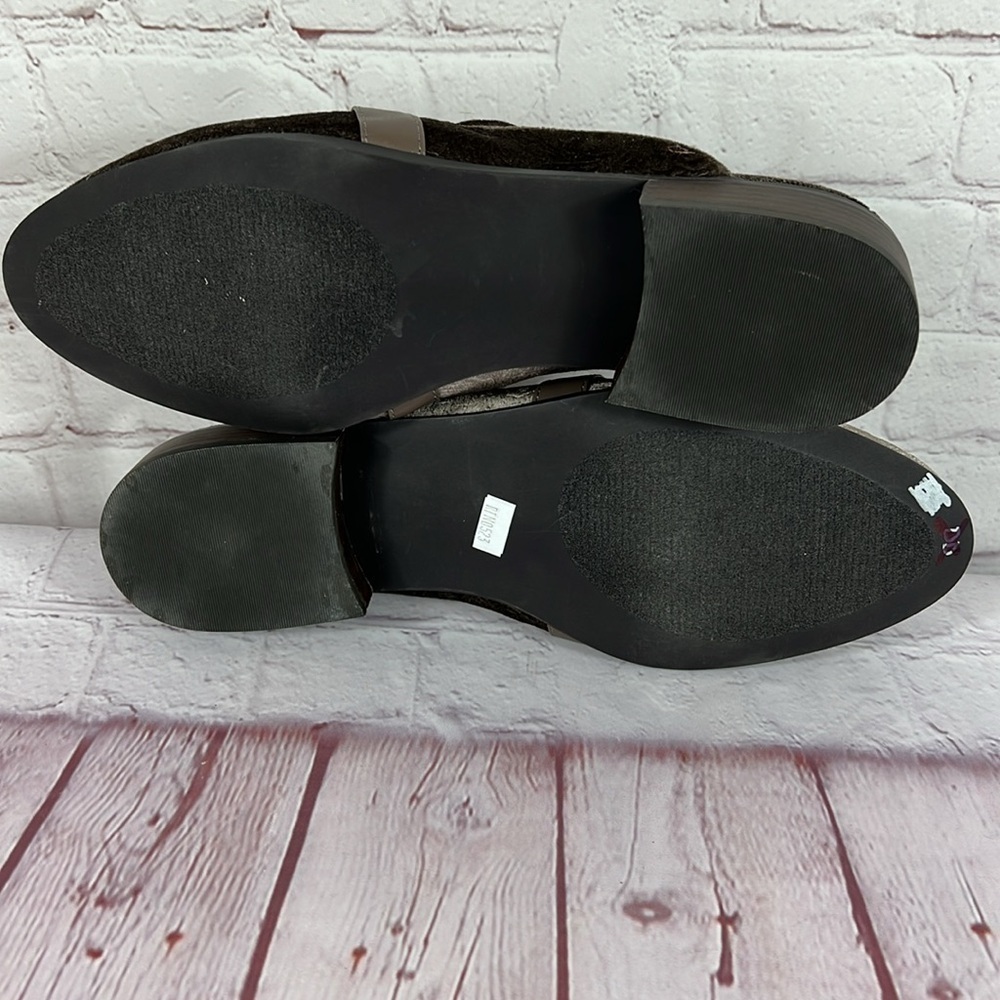 Bella Vita Babs II Loafer Mule Taupe Velvet Size 10 - Picture 7 of 7